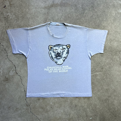 Vintage 80s Churchill, USA, Man. Polar Bear Capital of The World T-shirt