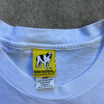 Vintage 90s Big Dogs Sportswear "lead follow or get out the way" 1998 T-shirt