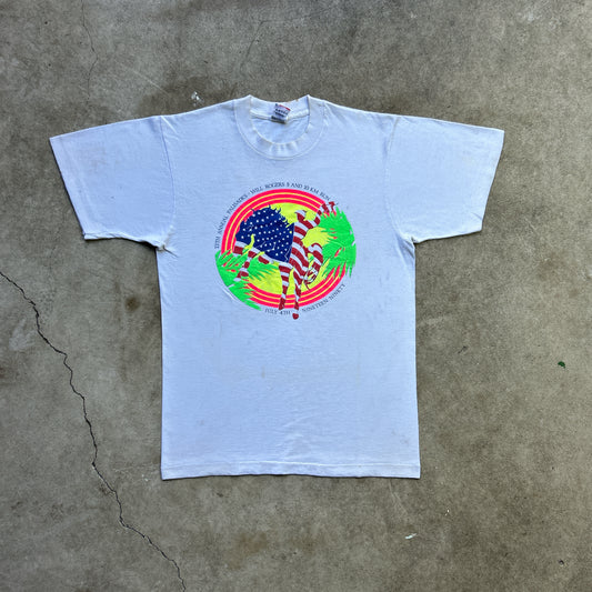 Vintage 90s 13th annual Palisades, Will Rogers 5 and 10km Run T-shirt