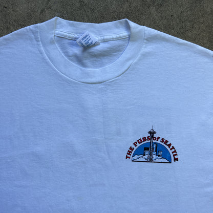 Vintage 90s The Pubs Of Seattle,  USA 1993 T-shirt
