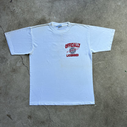 Vintage 90s X-Rated Officially Licensed Firefighters License Stripper T-shirt