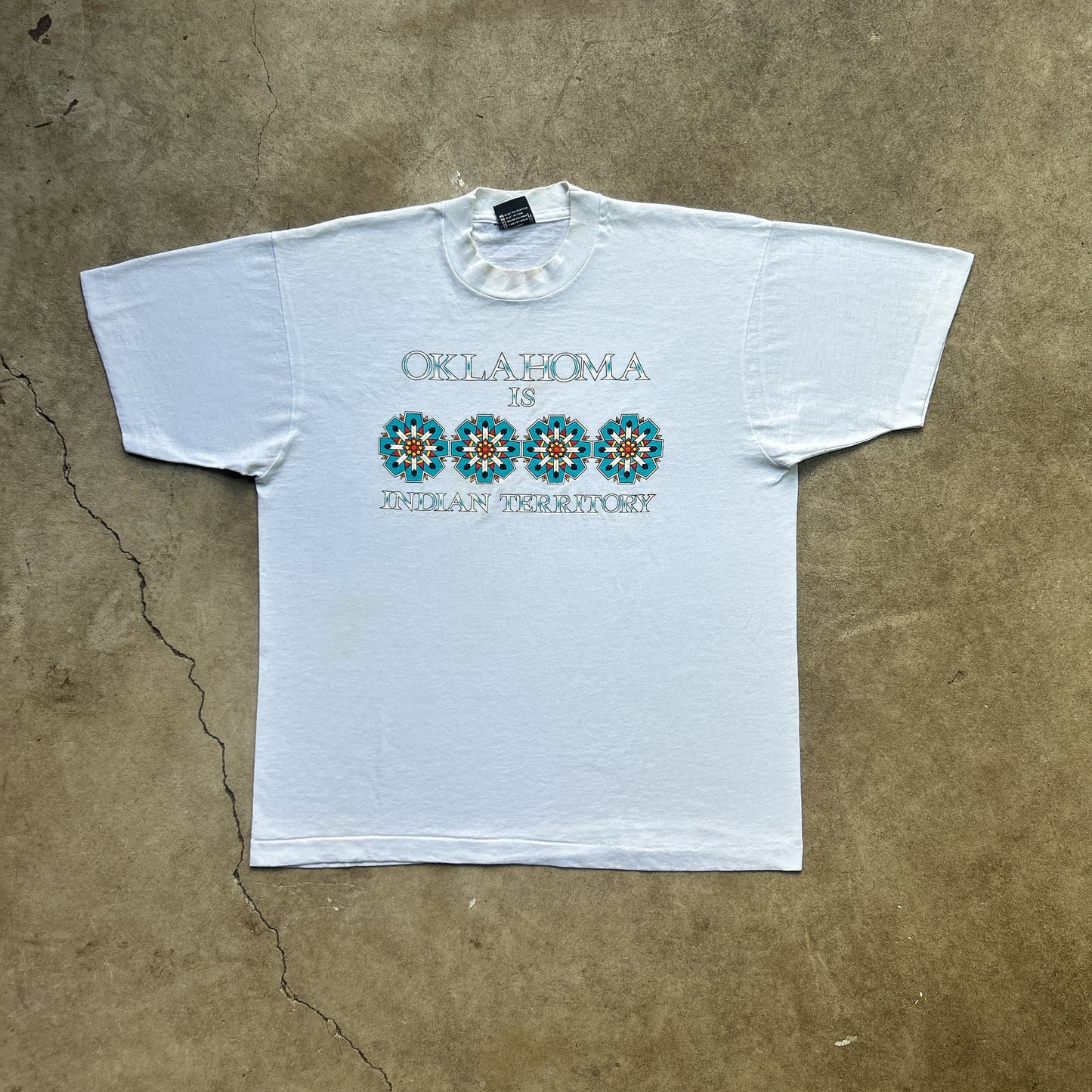 Vintage 80s Oklahoma, Is Indian Territory T-shirt