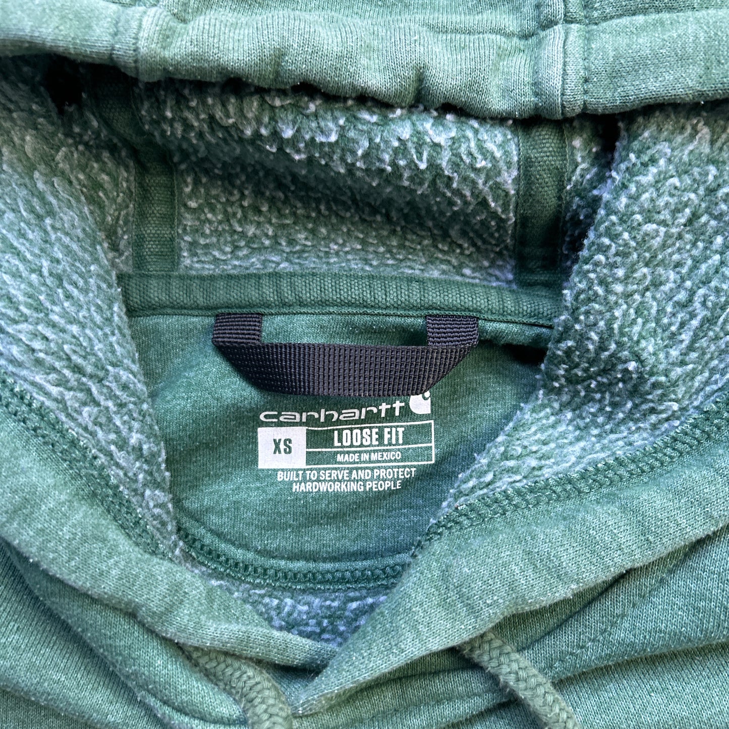 Vintage 2000s Green Branded Carhartt Hoodie Jumper