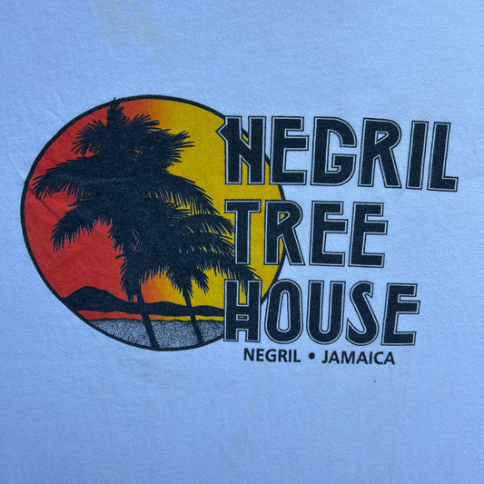 Vintage 90s  Negril Tree House Jamaica T-shirt