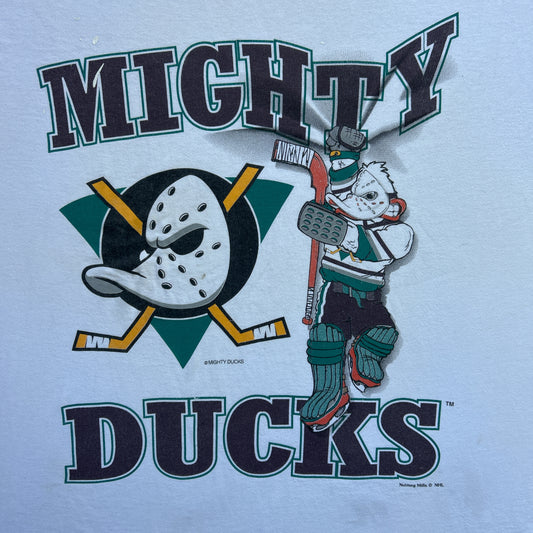 Vintage 90s Mighty Ducks Promotional Movie Merchandise NHL X Nutmeg T-shirt