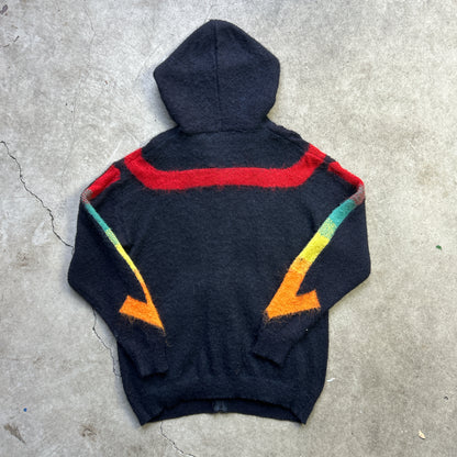 Vintage 2000s Off-White Oversized Mohair Hooded Sweater