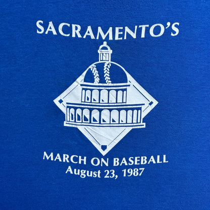 Vintage 80s Sacramento's March On Baseball, 1987 T-shirt