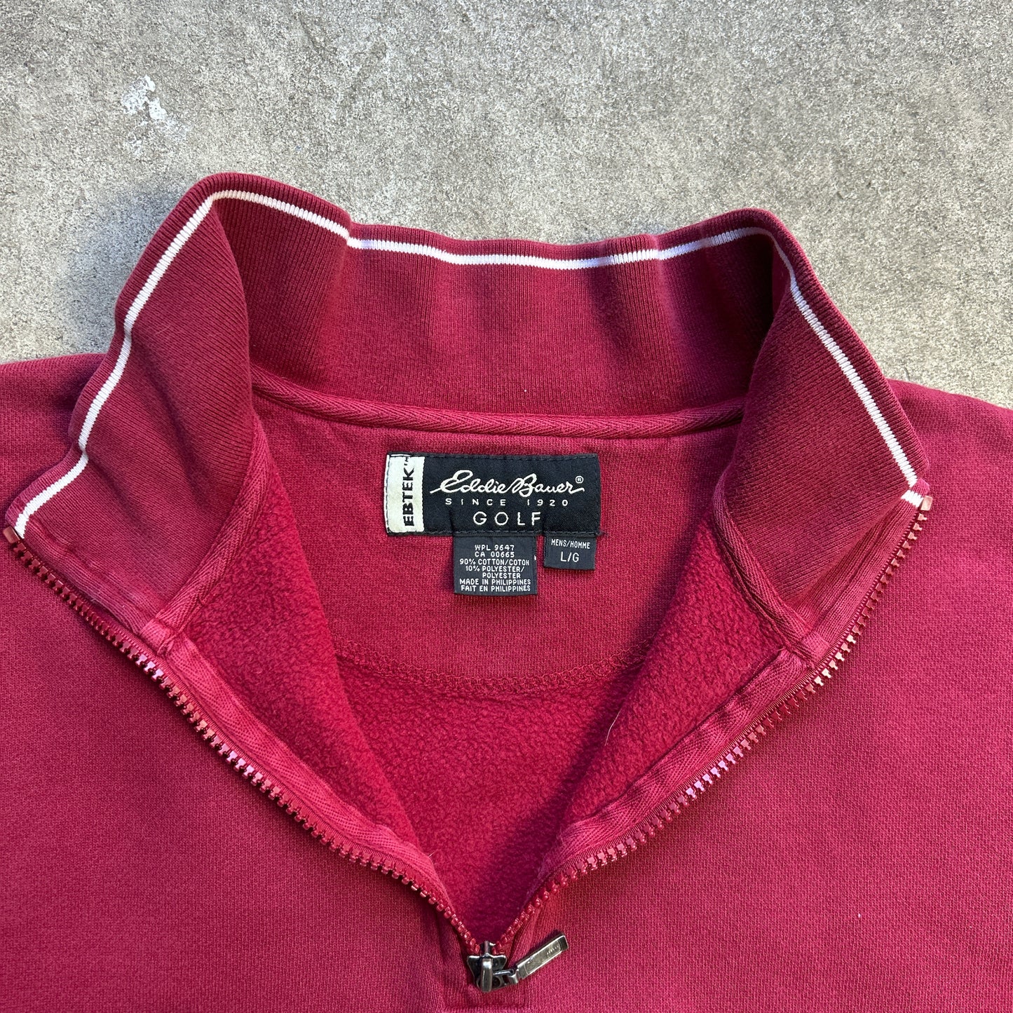 Vintage 2000s Eddie Bauer Golf Quater Zip Jumper