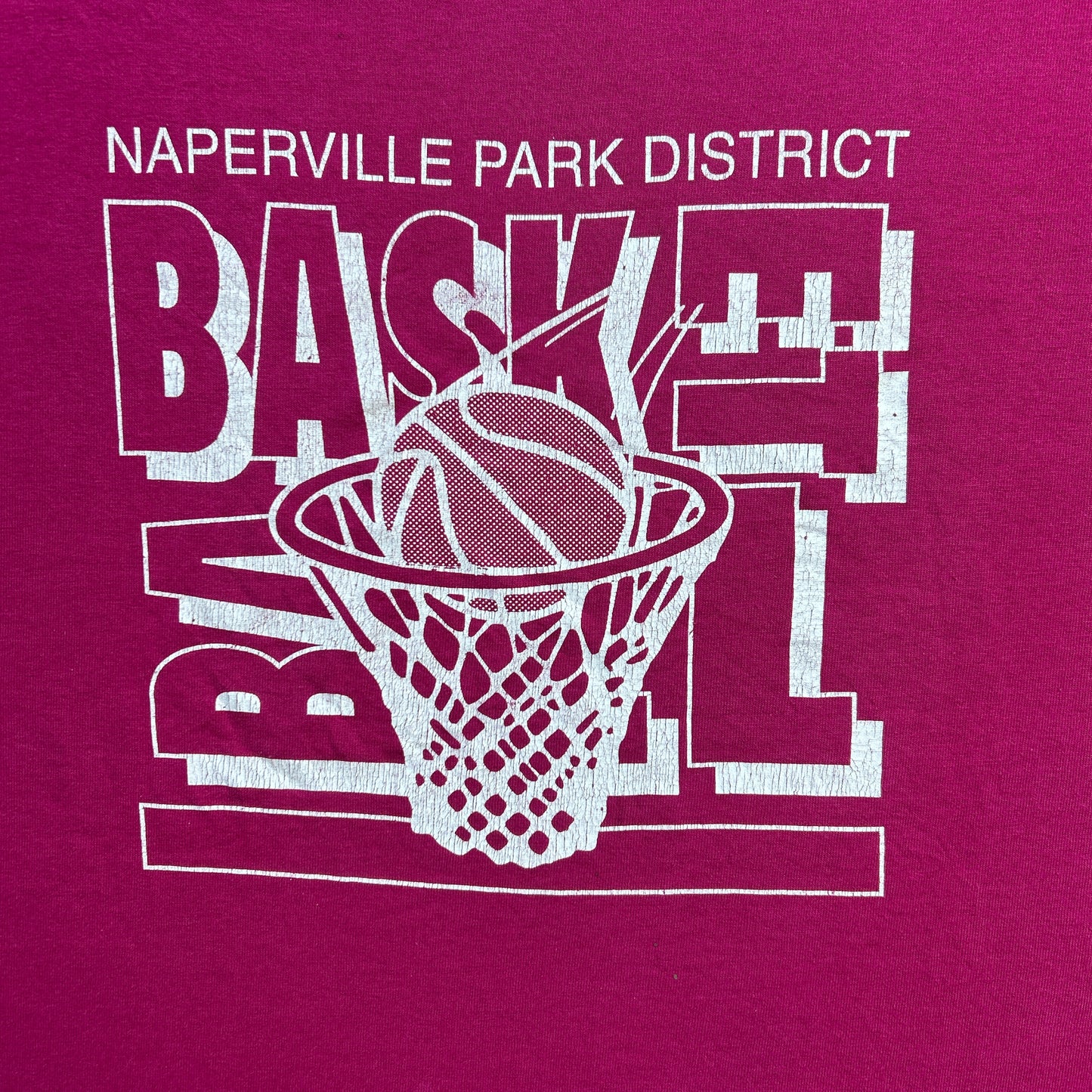 Vintage 90s Naperville Park District, Basketball T-shirt