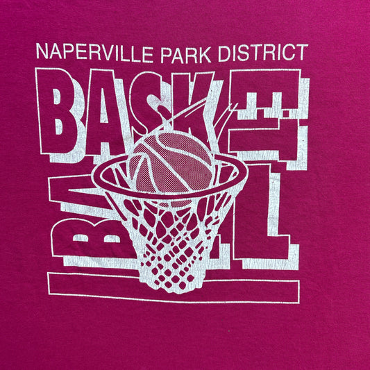 Vintage 90s Naperville Park District, Basketball T-shirt