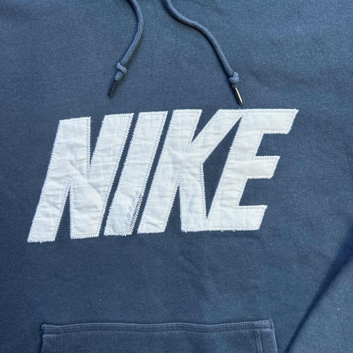 Vintage 2000s Two Tone Black & Cream Nike Hoodie Jumper
