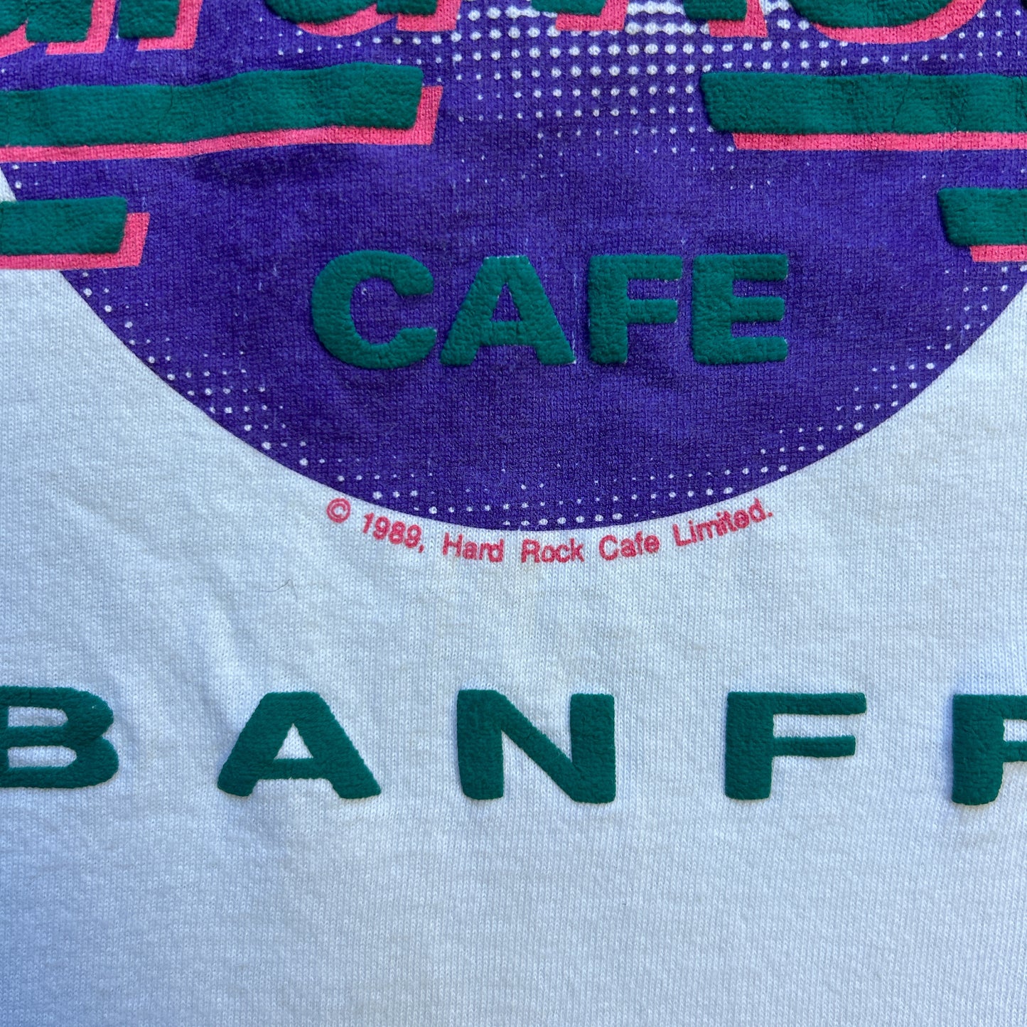 Vintage 80s Hard Rock Cafe Banff, Canada 1989 T-shirt
