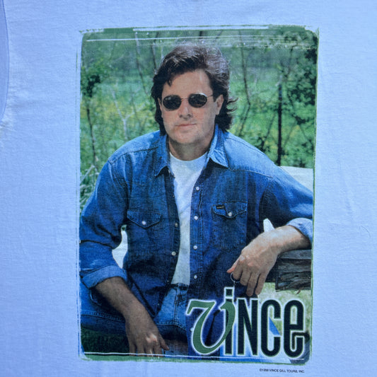 Vintage 90s Vince Gill 1998 USA Music Tour T-Shirt
