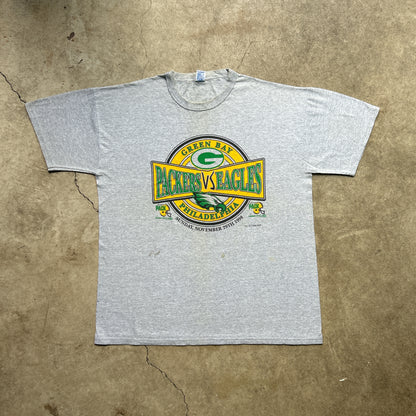 Vintage 90s NFL GreenBay Packers Vs Philadelphia Eagles Match 1998 T-shirt