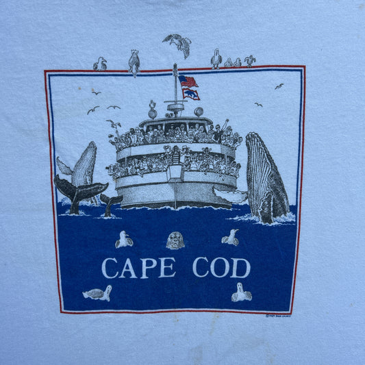 Vintage 80s Cape Cod Marine Life X Cruise Ship 1989 T-shirt
