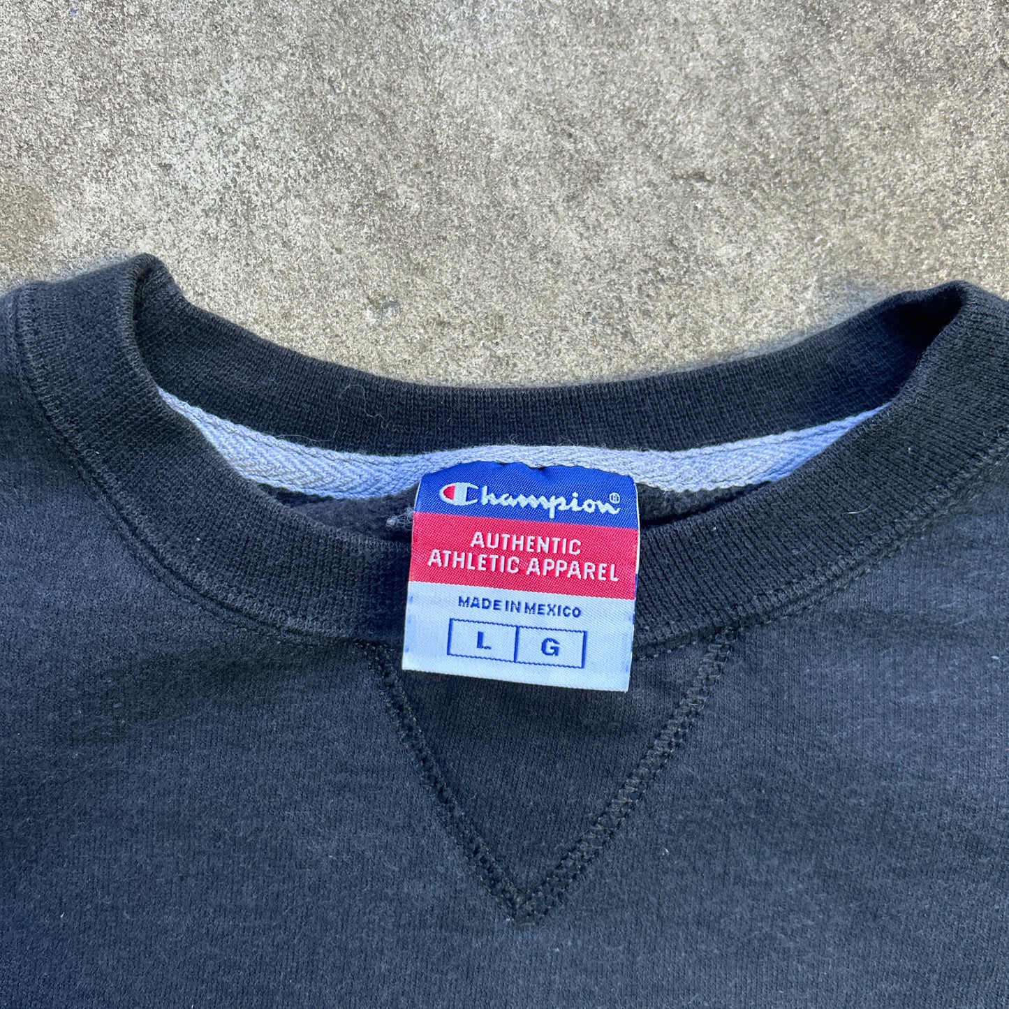 Vintage 2000s All Black Champion Crewneck Sweatshirt