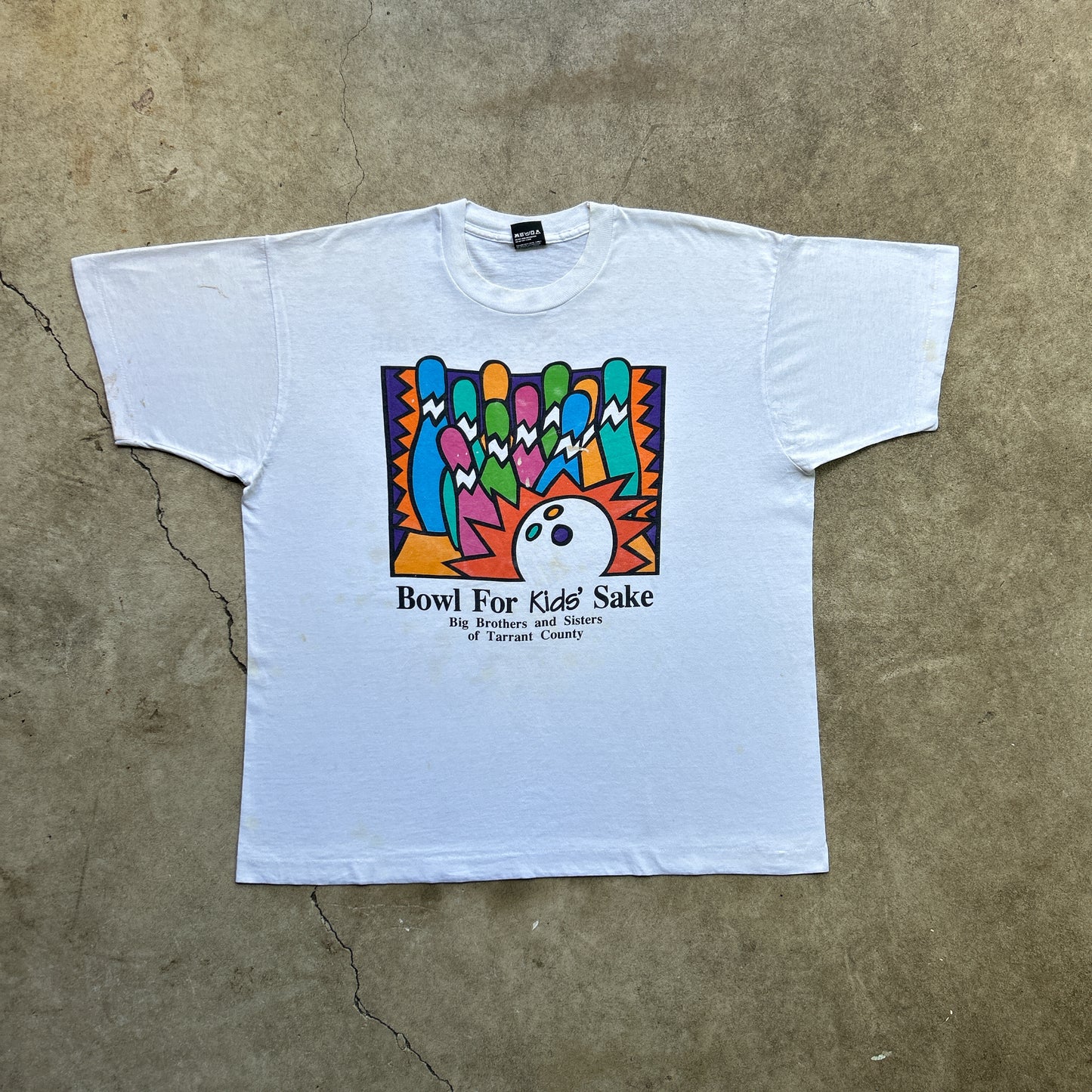 Vintage 90s Bowl For Kids' Sake, Big Brother and Sisters of Tarrant County T-shirt
