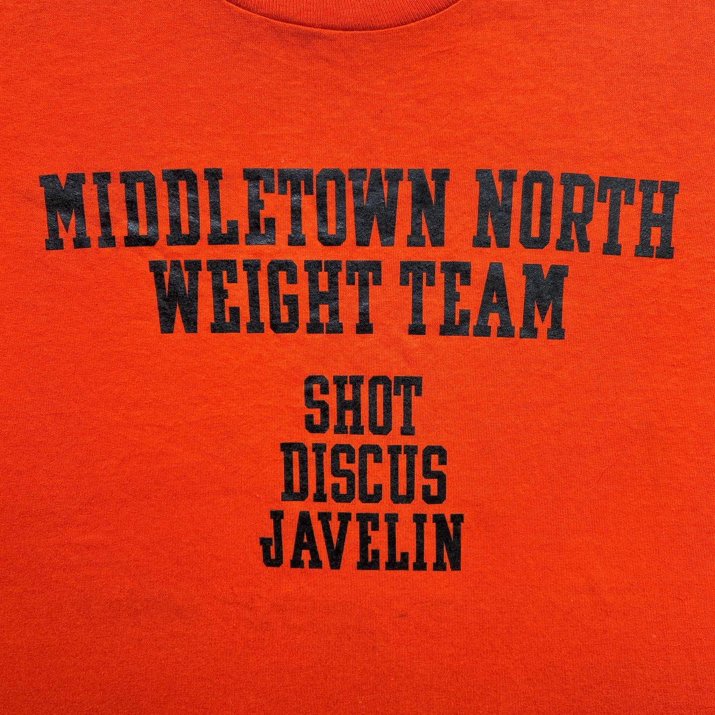 Vintage 90s Middletown North Weight Team, Shot, Discus, Javelin T-shirt