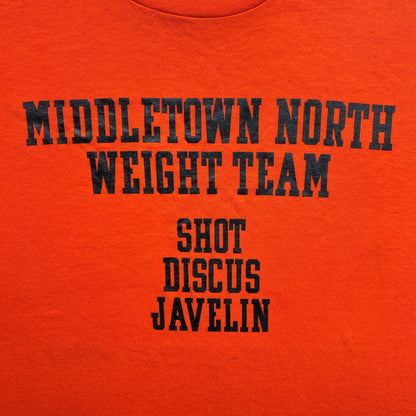 Vintage 90s Middletown North Weight Team, Shot, Discus, Javelin T-shirt