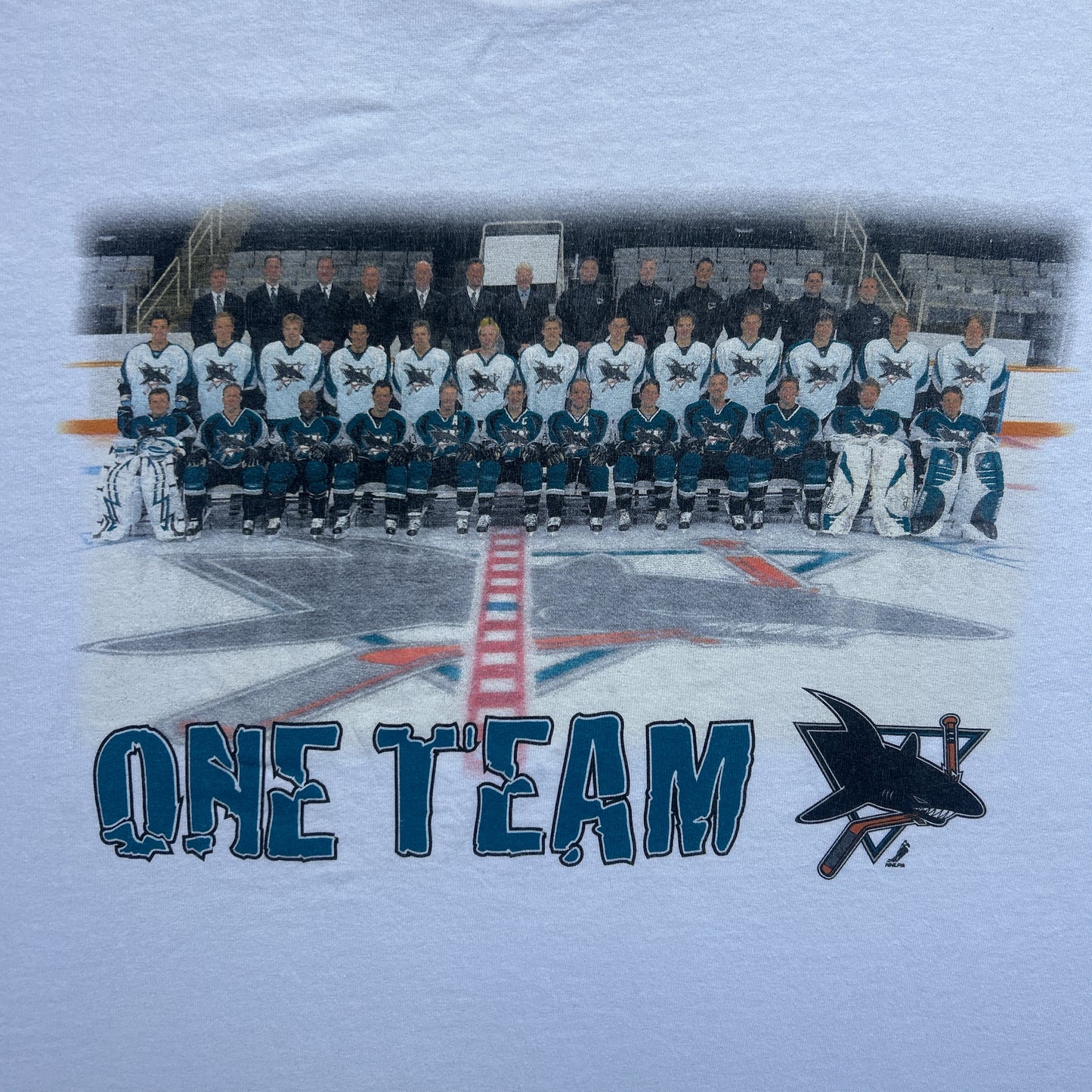 Vintage 2000s NHL Stanley Cup, San Jose Sharks, One Team One Goal T-shirt
