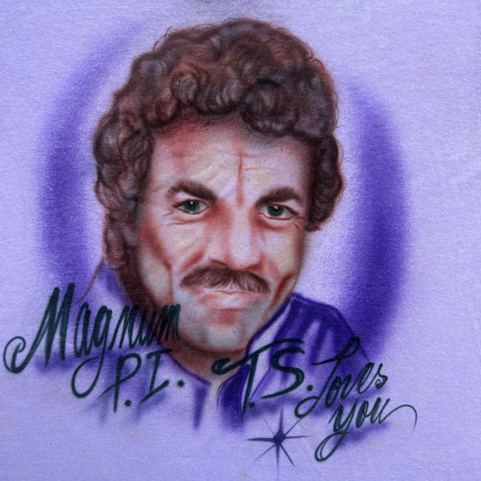 Vintage 80s Magnum P.I., Tom Seluck Loves You T-shirt