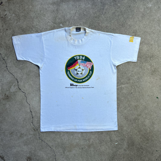 Vintage 90s Teaming Up For World Cup, Bit Burger Non-Alcoholic Beer 1994 T-shirt