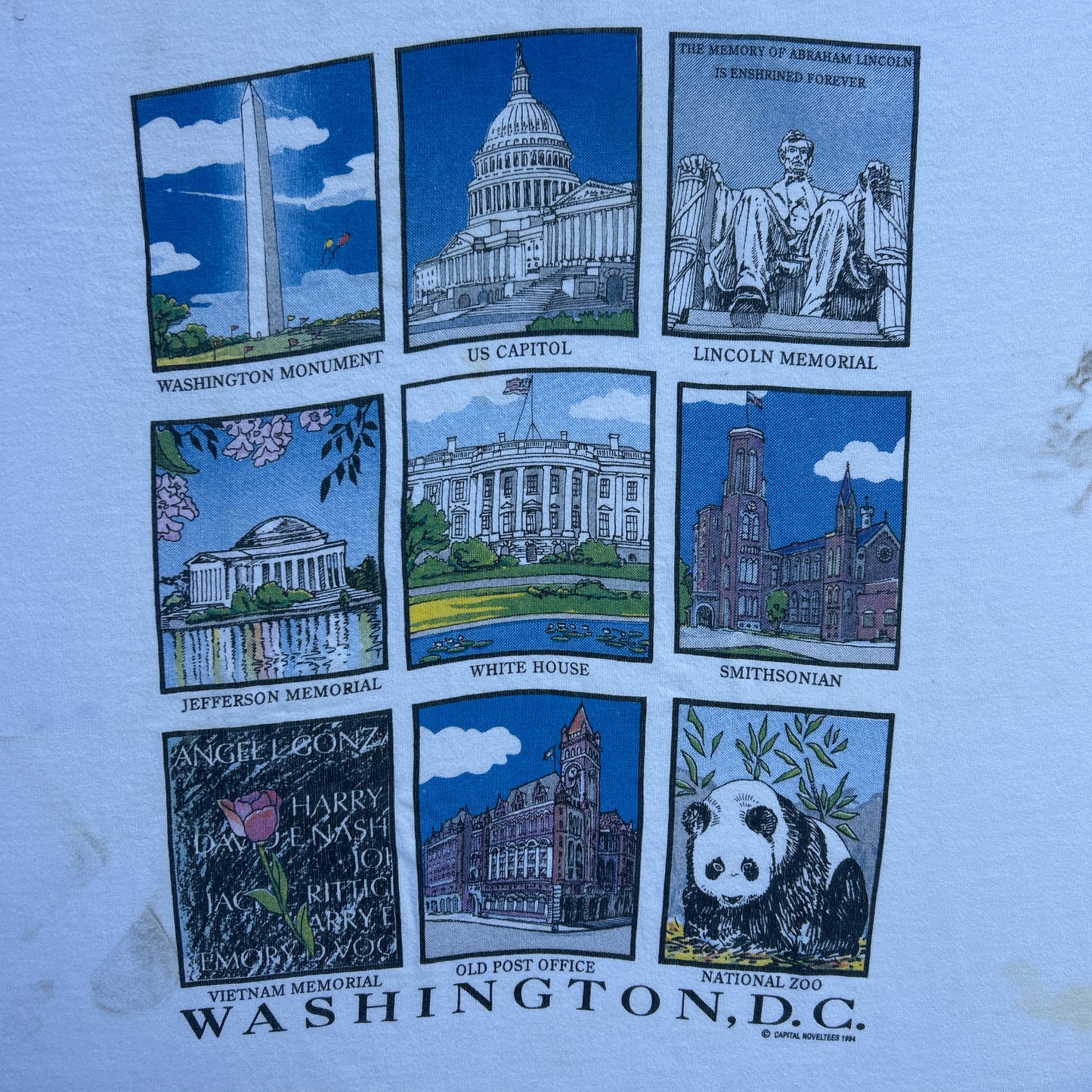 Vintage 90s Washington, D.C. Collectors Souvenir 1994 T-shirt