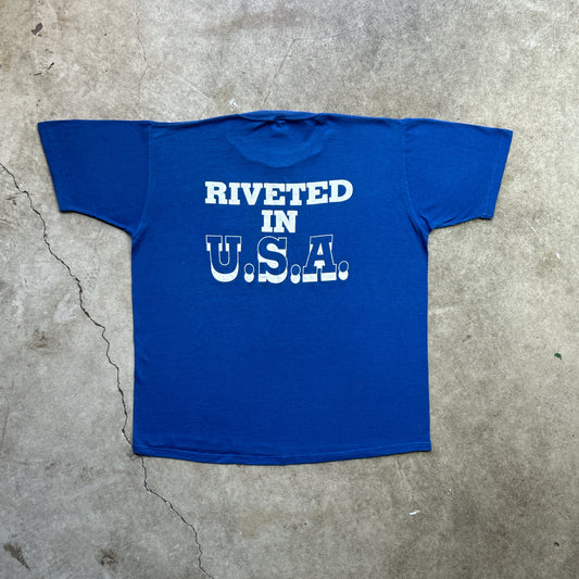 Vintage 80s Riveted in USA, Stabilus T-shirt