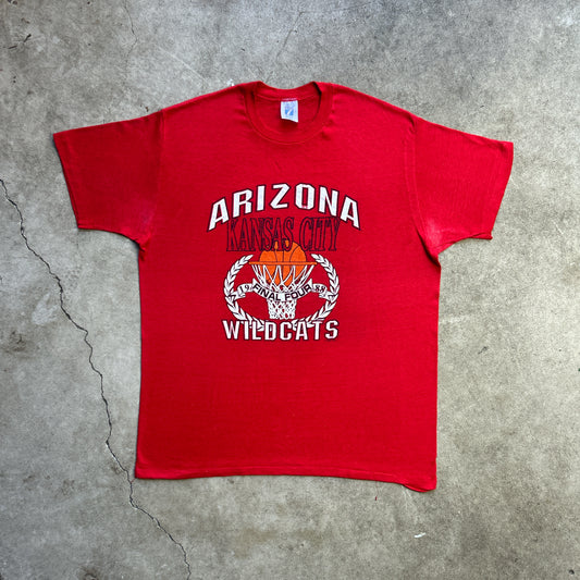 Vintage 80s USA Arizona Kansas City, Wildcats, 1988, Final Four, Graphic Print T-shirt