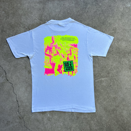 Vintage 90s Get Off Yours Ads USA Run Club  T-shirt