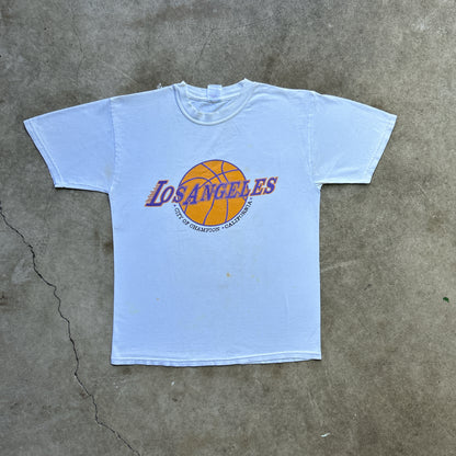 Vintage 90s NBA Los Angeles Lakers, City Of Champions T-shirt