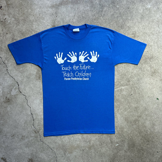 Vintage 90s Touch The Future....Teach Children, Paxton Presbyterian Church T-shirt