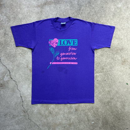 Vintage 90s Love From Generation to Generation, A Celebration Of Age T-shirt