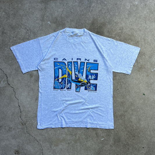 Vintage 80s Cairns Great Barrier Reef, Dive T-shirt