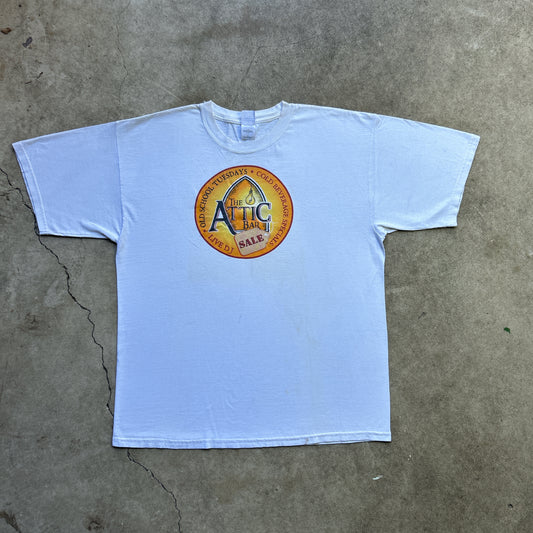 Vintage 90s The Attic Bar, Old School Tuesday, Cold Beverage Special, Bud Lite T-shirt