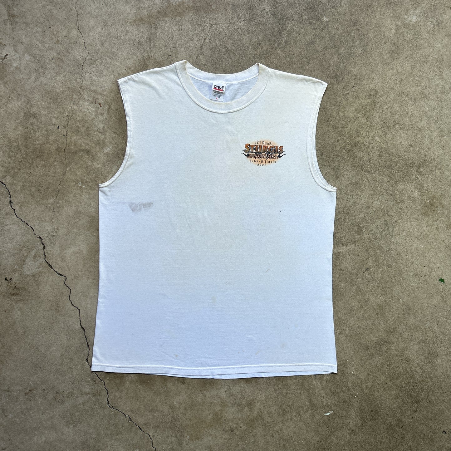 Vintage 2000s 12th Annual Sturgis Mississippi River, HOG Motorcycle Rally 2006 Singlet