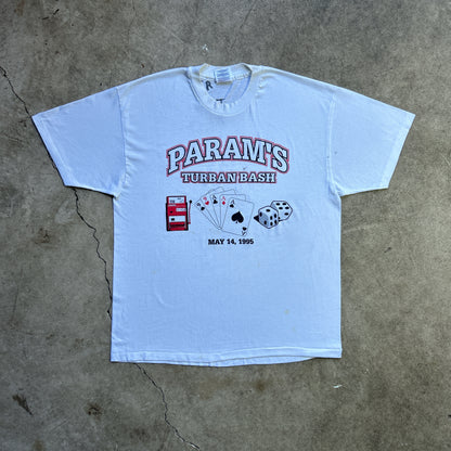 Vintage 90s Param's Turban Bash, Casio Gambling 1995 T-shirt