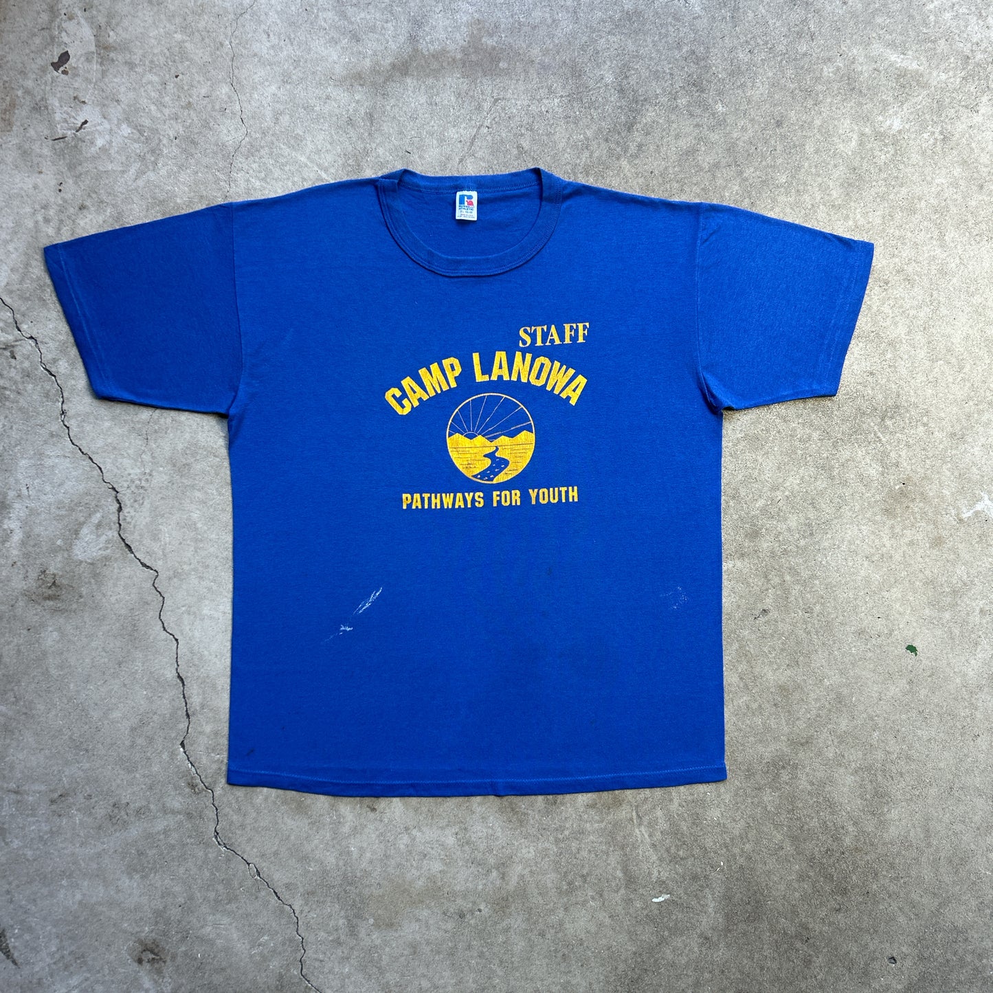 Vintage 80s Camp Lanowa Pathways For Youth Staff T-shirt