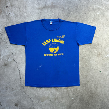 Vintage 80s Camp Lanowa Pathways For Youth Staff T-shirt