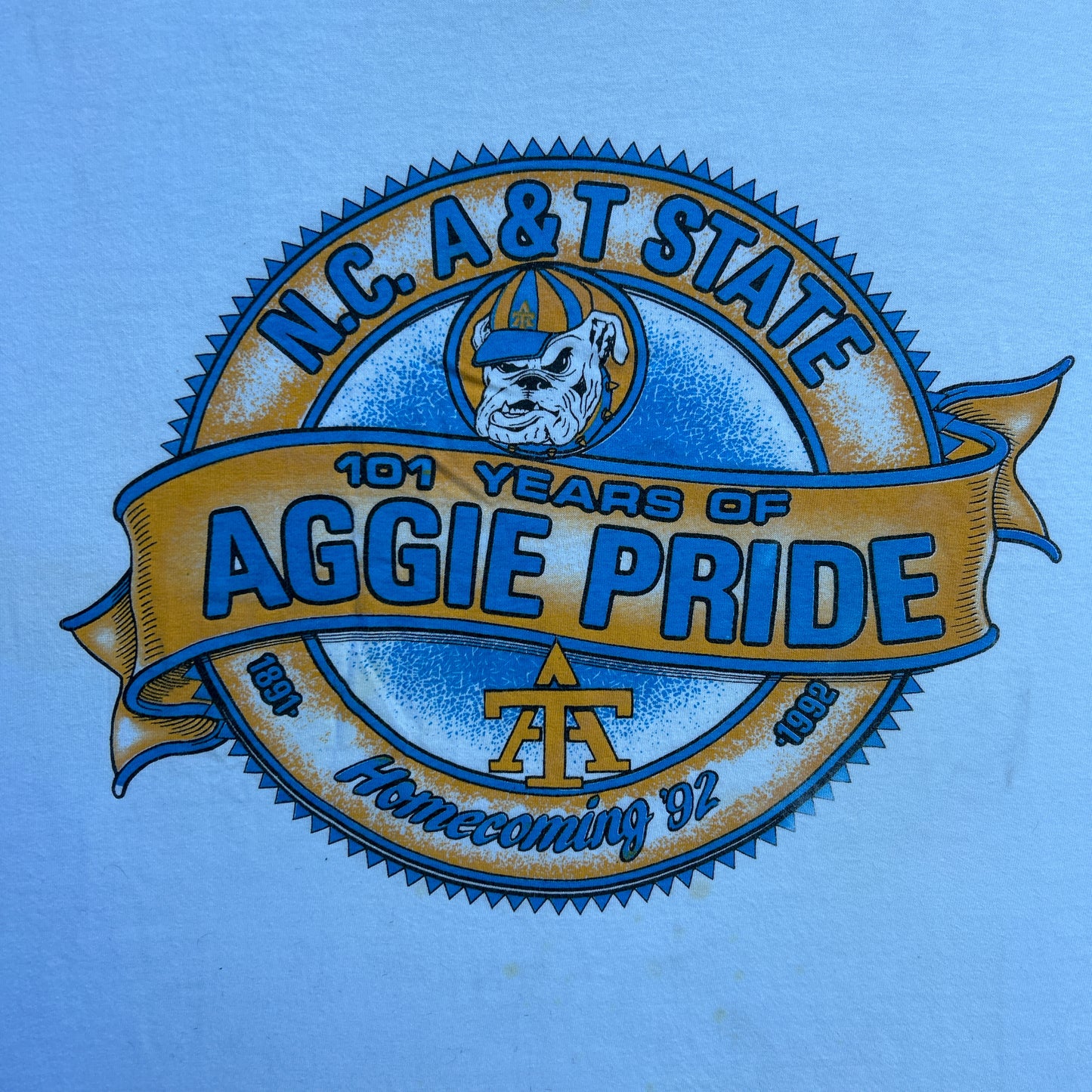 Vintage 90s 101 yrs of Aggie Pride School, 117 Prominent Black Colleges T-shirt