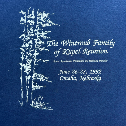 Vintage 90s The Wintroub Family Of Kupel Reunion, USA Art Graphic Print 1992 T-shirt