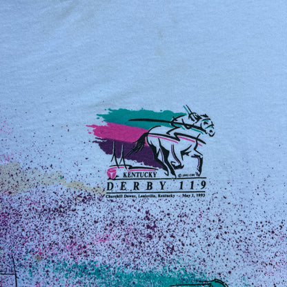 Vintage 90s Rare AOP Kentucky Derby 119, 1993 T-Shirt