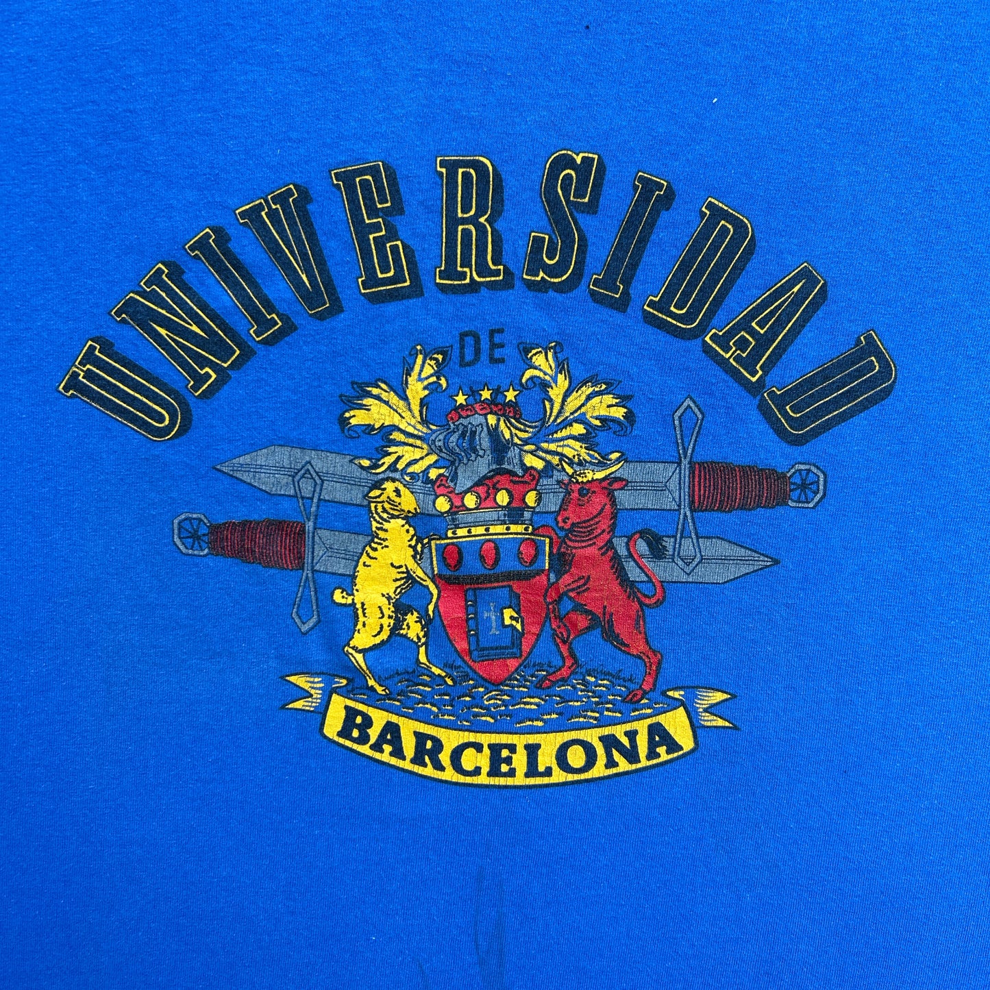 Vintage 90s Universidad De Barcelona, Spain T-shirt