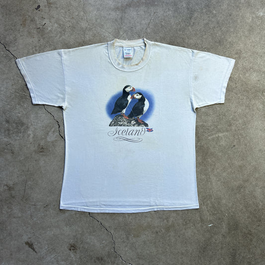 Vintage 80s Puffin Bird, Iceland T-shirt