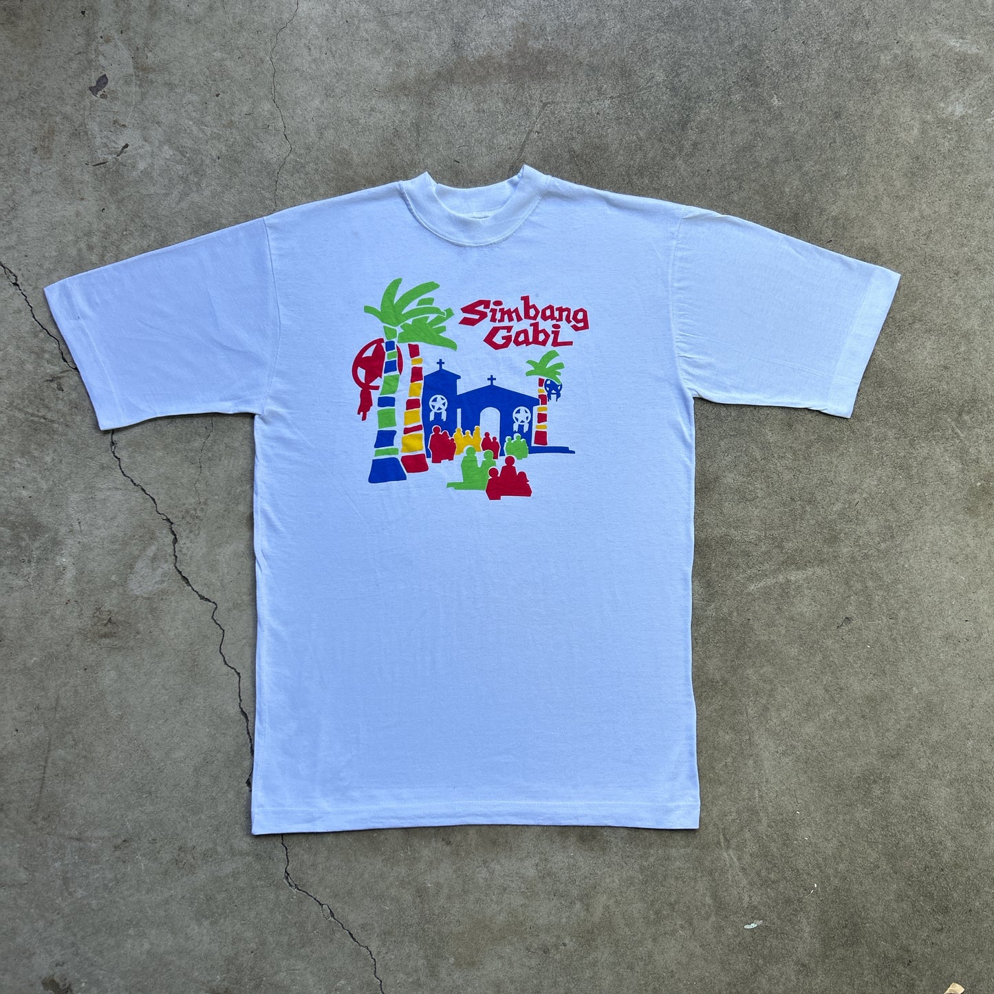 Vintage 90s Simbang Gabi, Colourful Religion T-shirt