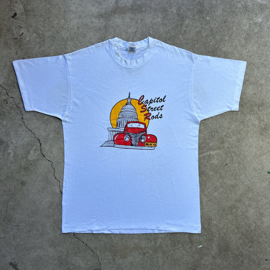 Vintage 90s USA Capital Street Rods Washington DC T-shirt