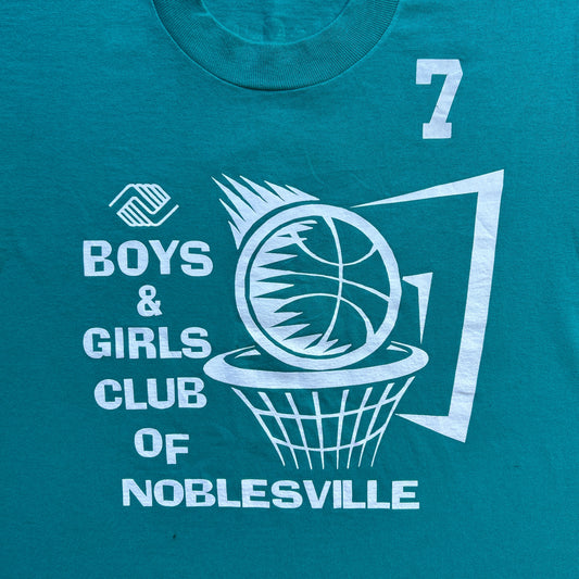 Vintage 90s Boys & Girls Club Of Noblesville, Number 7 T-shirt