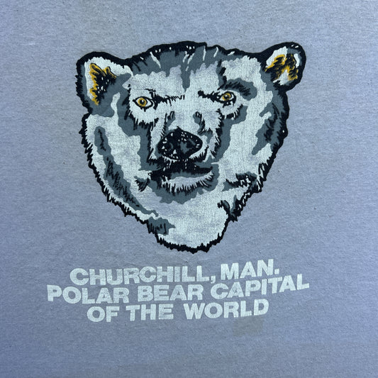 Vintage 80s Churchill, USA, Man. Polar Bear Capital of The World T-shirt