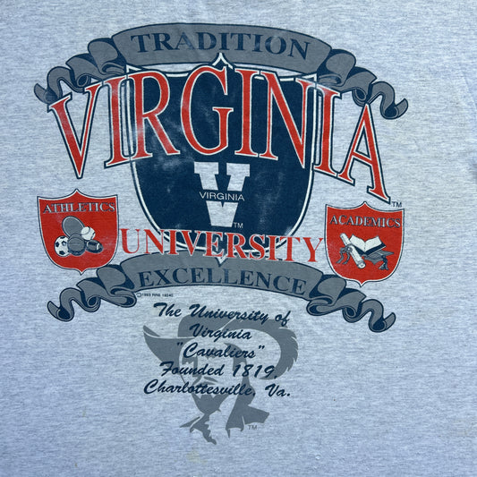 Vintage 90s  Virginia University, Tradition Excellence 1993 T-shirt