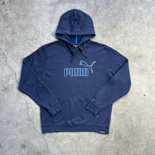Vintage 2000s Navy Blue Puma Hoodie Jumper